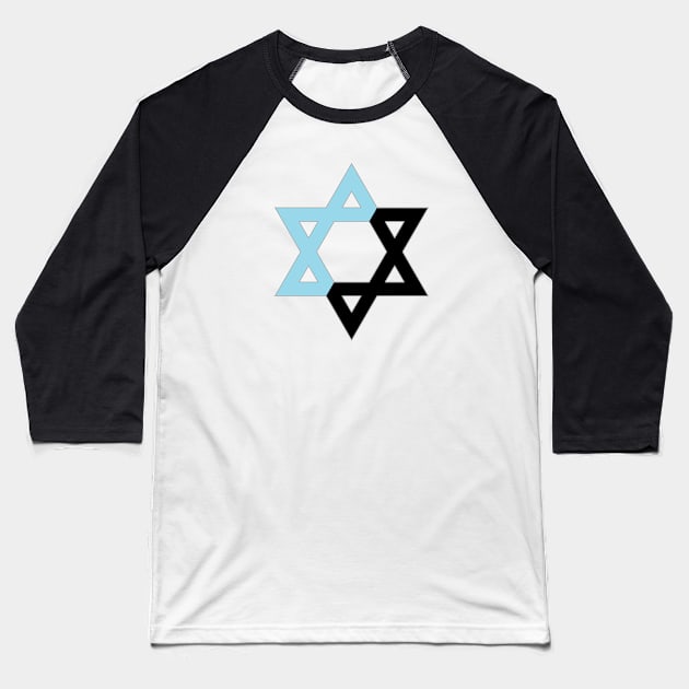 Individualist Anarchist Magen David Baseball T-Shirt by dikleyt